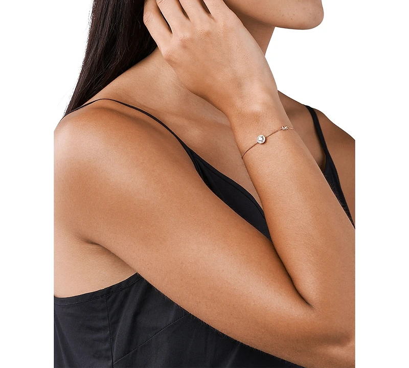 Michael Kors Sterling Silver Cubic Zirconia Slider Bracelet