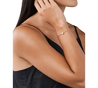Michael Kors Sterling Silver Cubic Zirconia Slider Bracelet