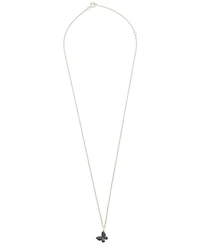 Wrapped Diamond Butterfly Pendant Necklace (1/6 ct. t.w.) 14k Gold (Also Available Black Diamond)