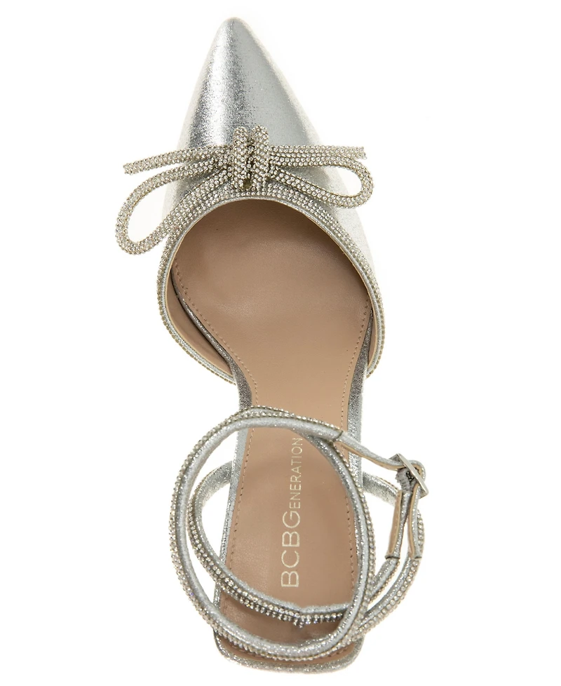 BCBGeneration Women's Ildy Crystal Bow Pointy Toe Pump