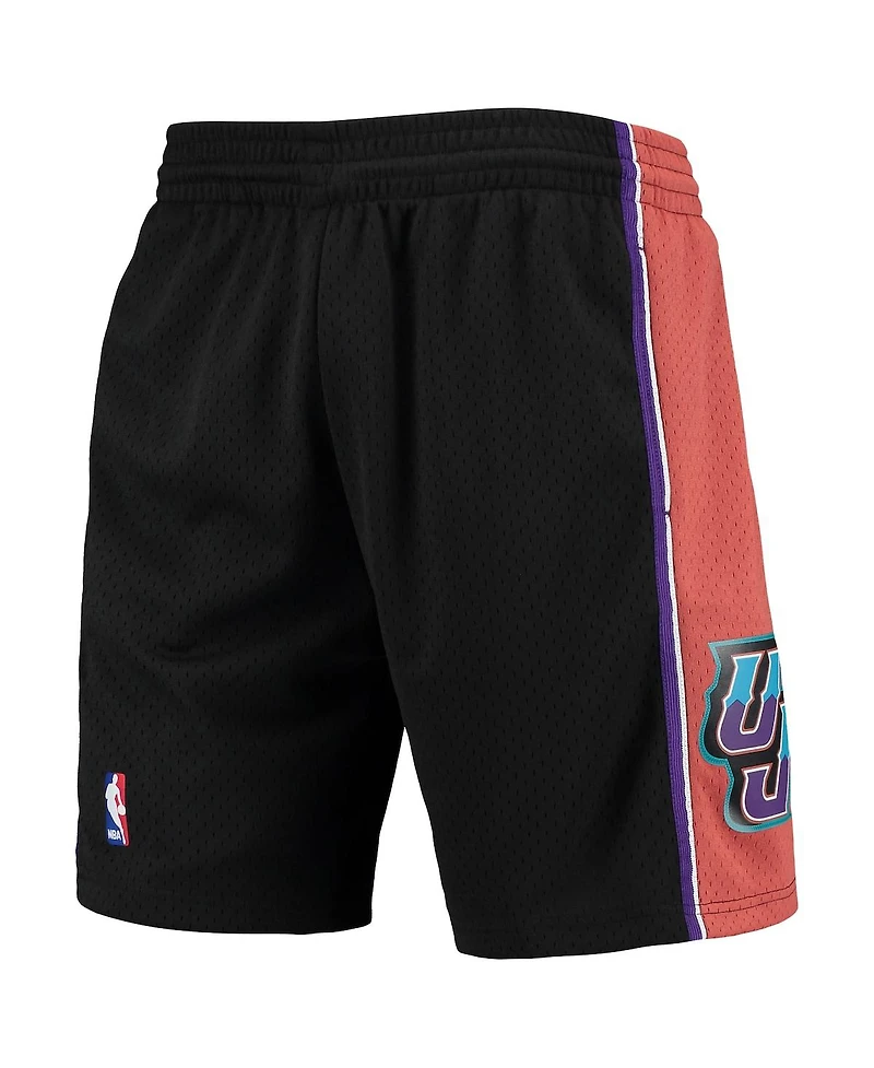 Men's Mitchell & Ness Black Utah Jazz 1998-99 Hardwood Classics Swingman Shorts