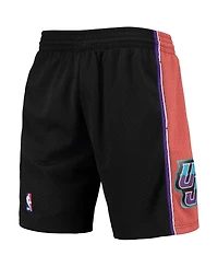 Men's Mitchell & Ness Black Utah Jazz 1998-99 Hardwood Classics Swingman Shorts