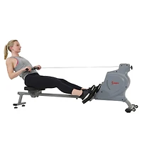 Sunny Health & Fitness Space Efficient Rowing Machine Rower Magnetic Resistance