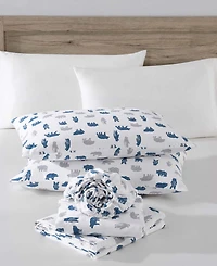 Eddie Bauer Printed Cotton Flannel 3-Pc. Sheet Set, Twin Xl