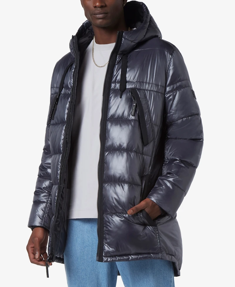 Marc New York Men's Barreto Super Wet Cire Parka with Grossgrain Trim