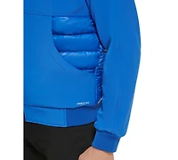 Kenneth Cole Men's Mixed Media Soft Shell Hooded Jacket
