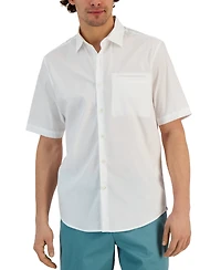 Alfani Men's Modern Classic-Fit Stretch Solid Button-Down Shirt, Created for Macy's