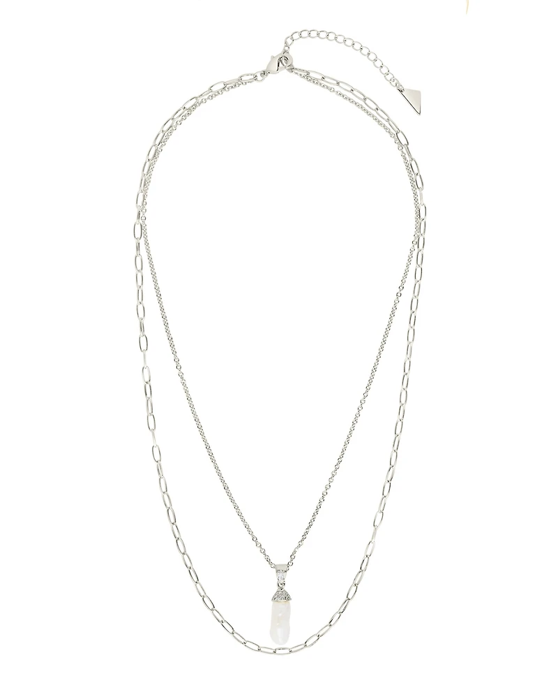 Sterling Forever Cubic Zirconia Nerissa Layered Necklace