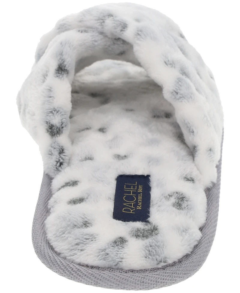 Rachel Rachel Roy Women's Gift Set with X-Band Plush Slipper and Cheetah Blanket Set