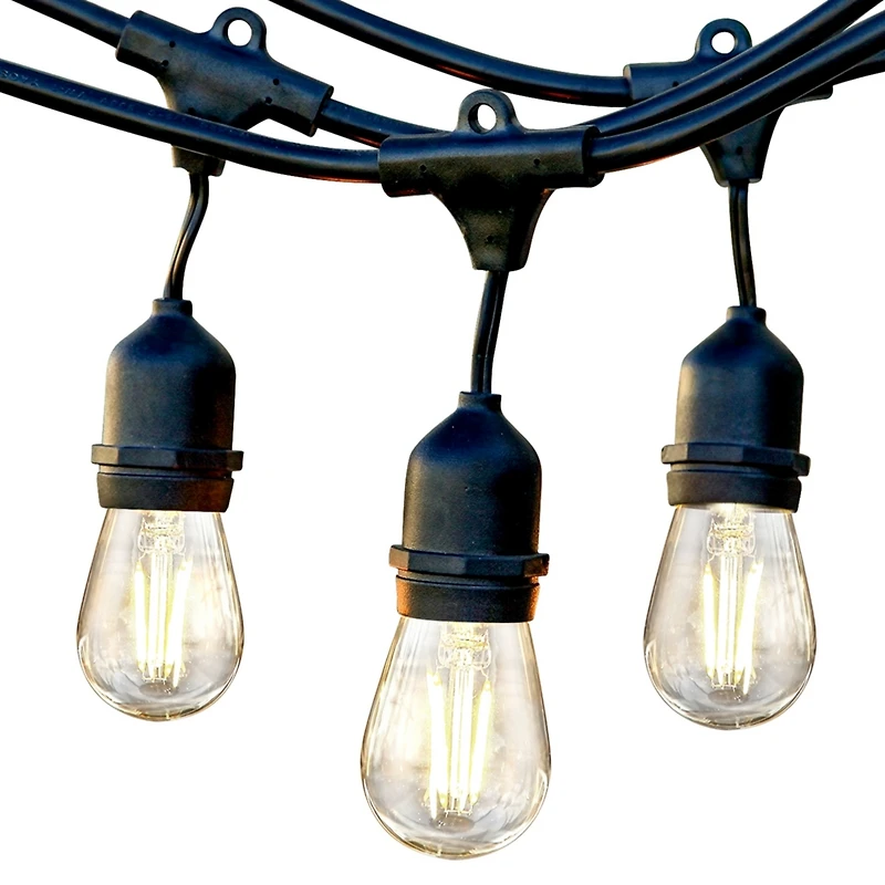 Brightech Ambience Pro 48 ft. Indoor/Outdoor Led Weatherproof 2-Watt String Lights with Neutral White Hue