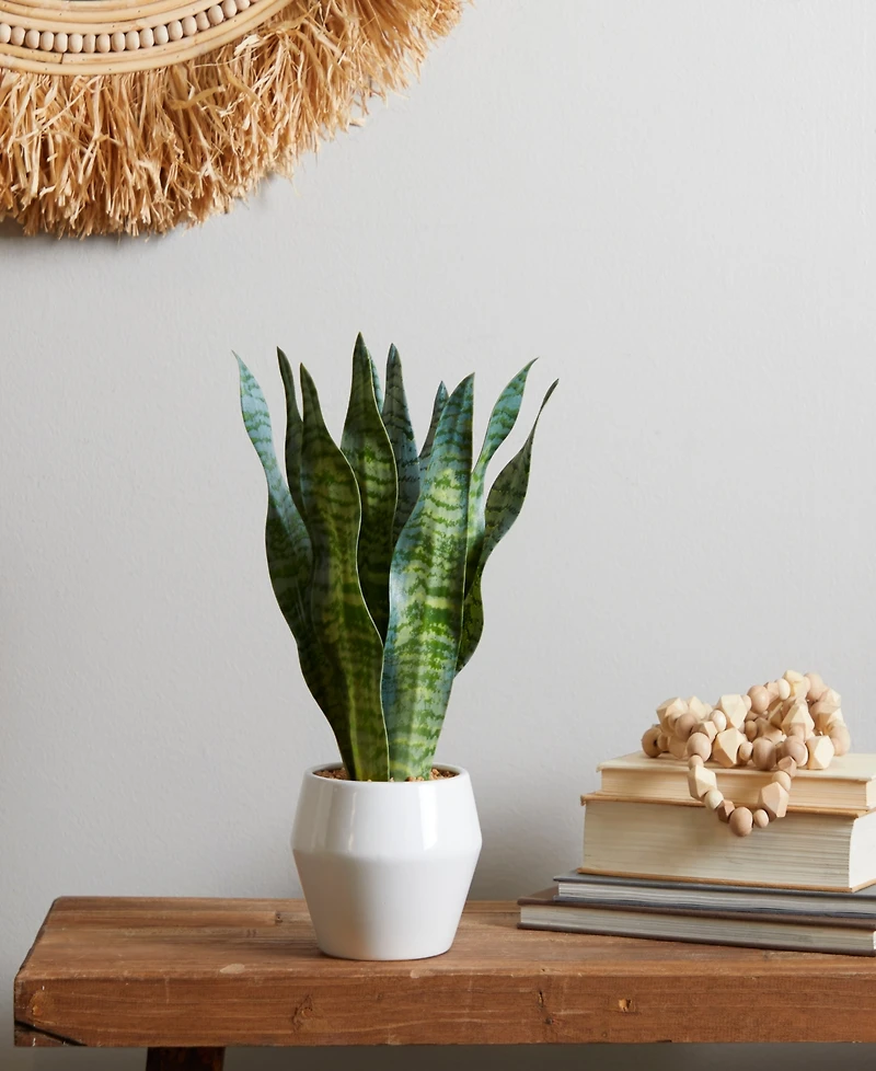 Modern Snake Artificial Plant, 15.4"