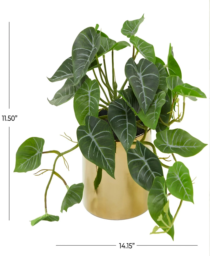 Modern Pothos Artificial Plant, 11.5"