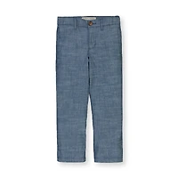 Hope & Henry Big Boys Chambray Suit Pant