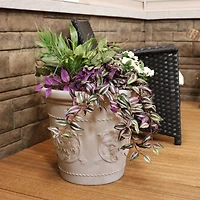 Indoor/Outdoor Patio, Garden, or Porch Weather-Resistant Double-Walled Arabella Flower Pot Planter
