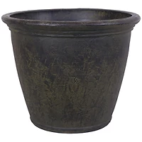 Anjelica 24" Double-Walled Polyresin Outdoor Planter with Uv-Resistant Sable Finish