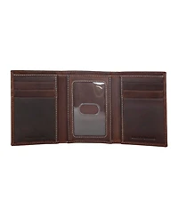 Lucky Brand Men's Western Embossed Leather Trifold Wallet