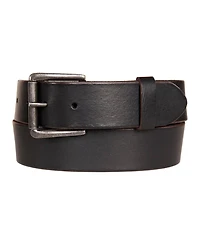 Lucky Brand Men's Leather Jean Belt with Roller Buckle and Rivets