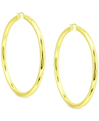 Giani Bernini Round Polished Large Hoop Earrings, 70mm, Created for Macy's