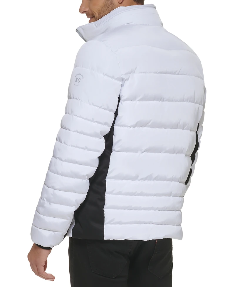 Kenneth Cole Men's Mixed Quilted Puffer Jacket
