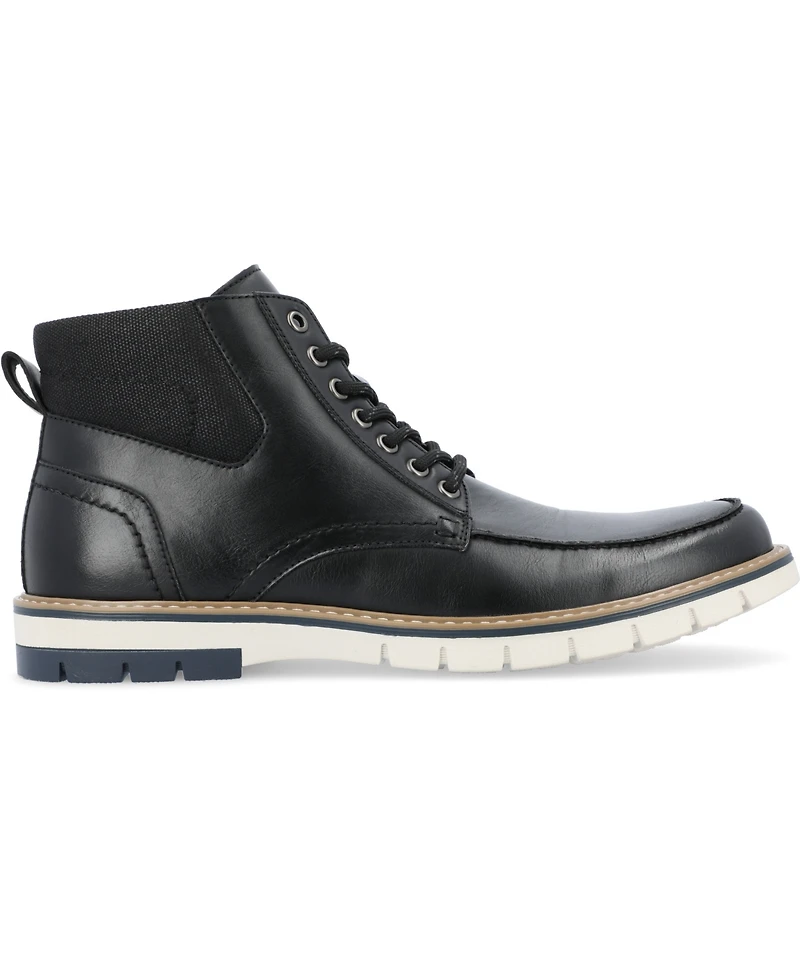 Vance Co. Men's Dalvin Tru Comfort Foam Lace-Up Moc Toe Ankle Boot