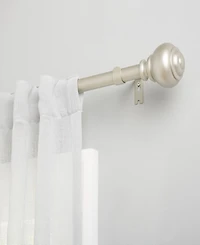 Lauren Ralph Lauren Markel 1" Adjustable Window Curtain Rod and Finial 22 Piece Set, 36"-72"