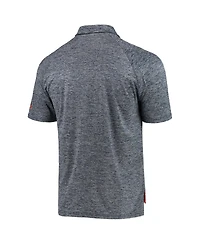 Men's Colosseum Heathered Navy Virginia Cavaliers Down Swing Raglan Team Polo Shirt