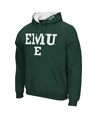 Men's Colosseum Green Eastern Michigan Eagles Arch and Logo Pullover Hoodie
