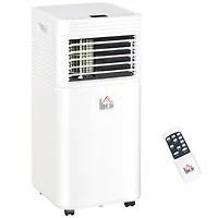 Homcom Portable Air Conditioner Led 24 Timer 4 Modes for Home Office