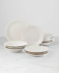 Lenox French Perle White 12 Pc. Dinnerware Set, Service for 4
