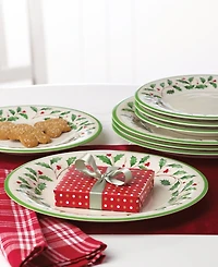 Lenox Holiday Melamine Dinner Plates, Set of 4