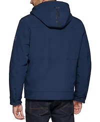 Tommy Hilfiger Men's Sherpa-Lined Softshell Hooded Jacket