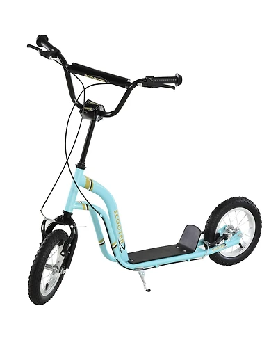 Aosom Youth Scooter Front and Rear Caliper Dual Brakes
