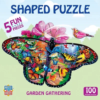 Masterpieces Garden Gathering - 100 Piece Shaped Jigsaw Puzzle