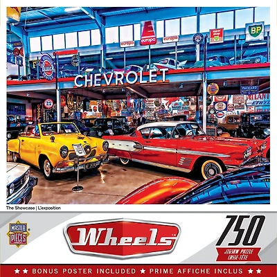 MasterPieces Wheels - The Showcase 750 Piece Jigsaw Puzzle for Adults
