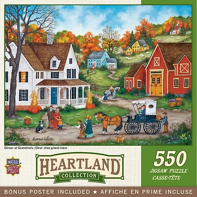 Masterpieces Heartland - Dinner at Grandmas 550 Piece Jigsaw Puzzle