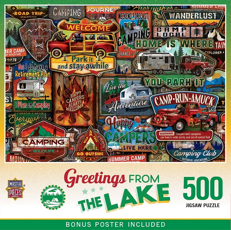 Greetings From The Lake - 500 Piece Jigsaw Puzzle