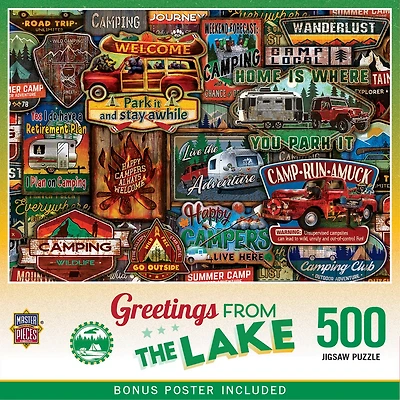 Greetings From The Lake - 500 Piece Jigsaw Puzzle