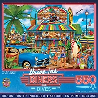 Masterpieces Drive-Ins, Diners & Dives - The Surf Dog Grill 550 Piece Puzzle
