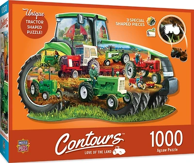 MasterPieces Contours Love of the Land 1000 Piece Shaped Jigsaw Puzzle
