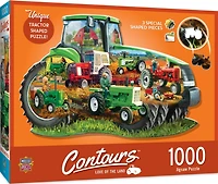 MasterPieces Contours Love of the Land 1000 Piece Shaped Jigsaw Puzzle