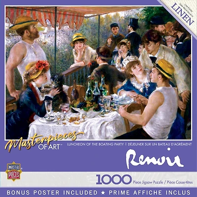 Masterpieces of Art Luncheon of the Boating Party 1000 Piece Puzzle