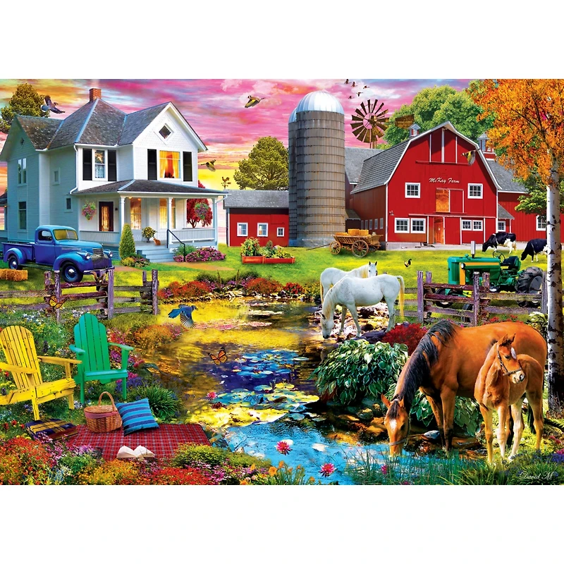 Masterpieces Farm & Country - Picnic on the Farm 1000 Piece Puzzle