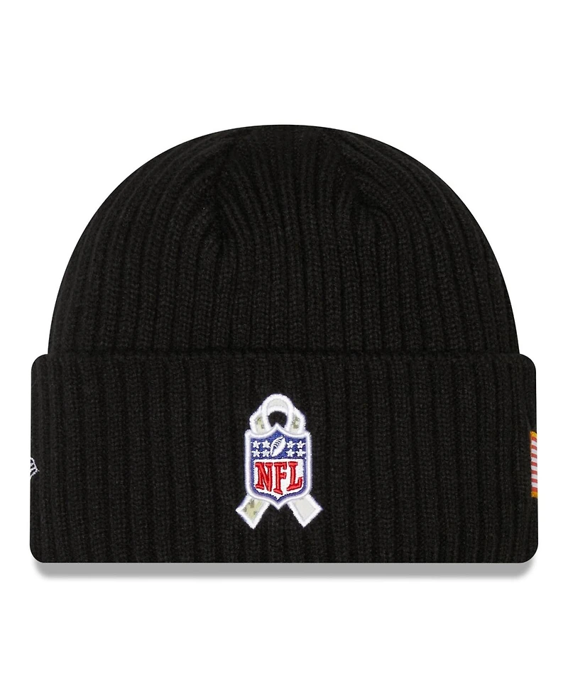 Men's New Era Black Cleveland Browns 2022 Salute To Service Knit Hat