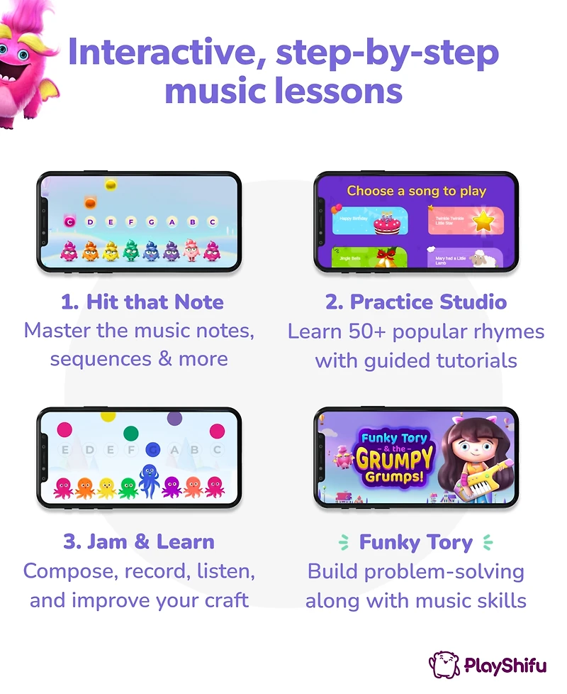 Playshifu Plugo Tunes Interactive Stem Piano Learning Kit