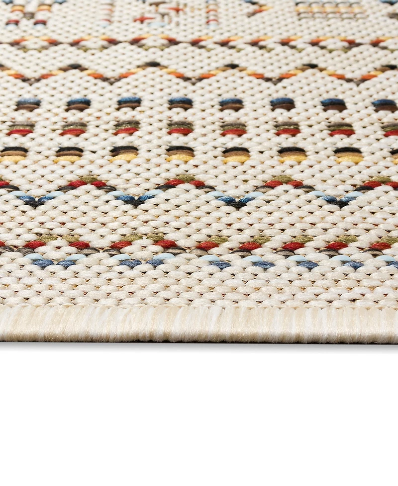Liora Manne' Panel Stripe 3'3" x 4'11" Outdoor Area Rug