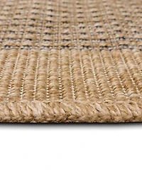 Liora Manne' Sahara Texture Border 6'6" x 9'3" Outdoor Area Rug