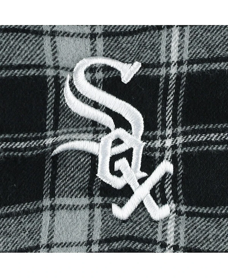 Men's Concepts Sport Black, Gray Chicago White Sox Ledger Flannel Boxers