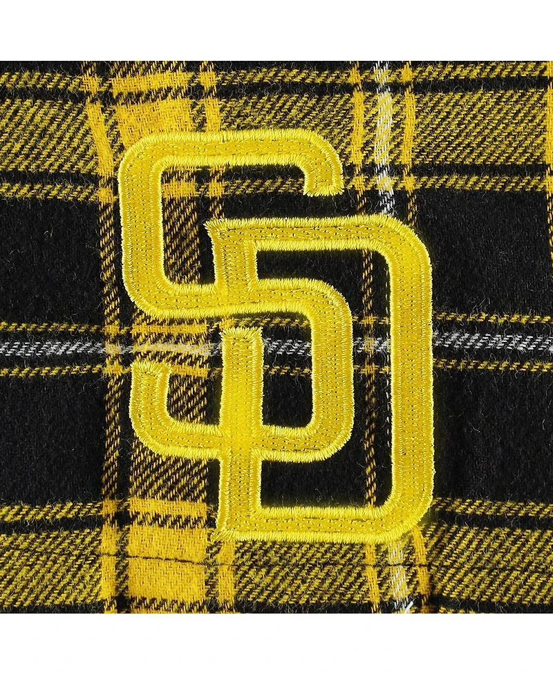 Men's Concepts Sport Black, Gold San Diego Padres Ledger Flannel Boxers