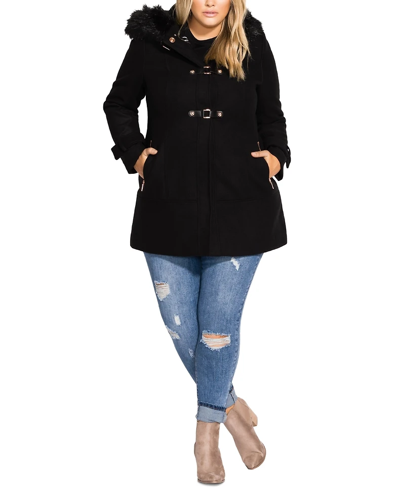 City Chic Women's Wonderwall Coat