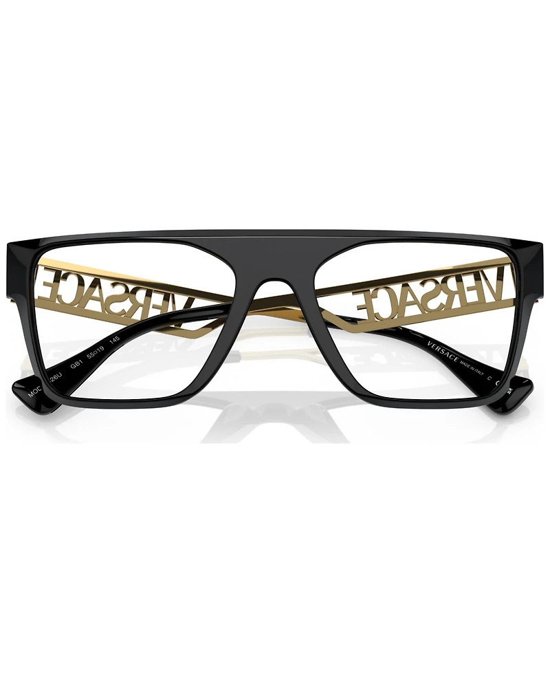 Versace Men's Rectangle Eyeglasses, VE3326U55-o